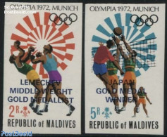 Maldives 1973 Olympic Winners 2v Imperforated, Mint NH, Sport - Olympic Games - Sport (other And Mixed) - Maldives (1965-...)