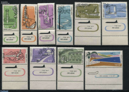 Israel 1960 Airmail Definitives 10v, Mint NH, Various - Mills (Wind & Water) - Unused Stamps (with Tabs)