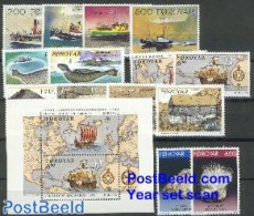 Faroe Islands 1992 Yearset 1992 (14v+1s/s), Mint NH, Various - Yearsets (by Country) - Ohne Zuordnung