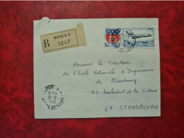 LETTRE RECOMMANDE MACON RP  1966 - Sonstige & Ohne Zuordnung