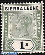 Sierra Leone 1896 1s, Stamp Out Of Set, Unused (hinged) - Other & Unclassified