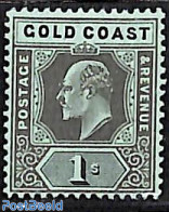 Gold Coast 1904 1Sh, WM Multiple CA-Crown, Stamp Out Of Set, Unused (hinged) - Other & Unclassified