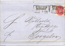 Germany, Prussia 1867 Letter From STETTIN To Torgelow, Postal History - Other & Unclassified