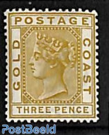 Gold Coast 1889 3d, WM Crown-CA, Stamp Out Of Set, Unused (hinged) - Autres & Non Classés