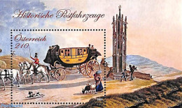 Austria 2021 Historic Postal Coach S/s, Mint NH, Transport - Post - Coaches - Ungebraucht