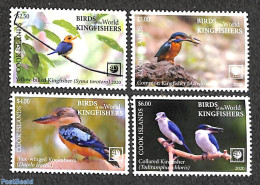 Cook Islands 2020 Kingfishers 4v, Mint NH, Nature - Birds - Kingfishers - Other & Unclassified