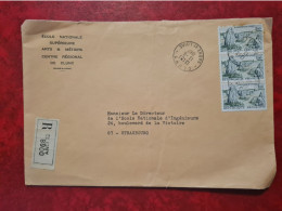 LETTRE RECOMMANDE CLUNY ENTETE ECOLE ARTS ET METIERS CLUNY  1967 - Sonstige & Ohne Zuordnung