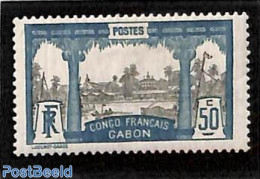 Gabon 1910 50c, Stamp Out Of Set, Unused (hinged), Transport - Ships And Boats - Unused Stamps