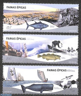 Portugal 2022 Epic Chores 3v, Mint NH, Nature - Transport - Fish - Ships And Boats - Unused Stamps