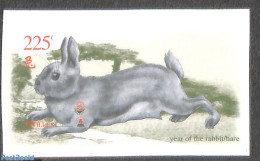 Netherlands Antilles 1999 Year Of The Rabbit S/s, Imperforated, Mint NH, Nature - Various - Rabbits / Hares - New Year - New Year