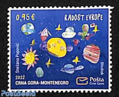 Montenegro 2022 European Joy 1v, Mint NH, History - Europa Hang-on Issues - Europese Gedachte