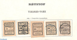 Reunion 1889 Reunion, Postage Due Set */o, Used Or CTO - Otros & Sin Clasificación