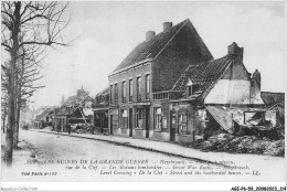 AGIP6-59-0464 - HAZEBROUCK - Les Ruines De La Grande Guerre - Passage à Niveau, Rue De La Clef - Hazebrouck