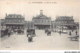 AGIP3-59-0223 - DUNKERQUE - La Gare Et La Place  - Dunkerque