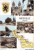 AGIP8-59-0608 - MERVILLE - Souvenir VUES MULTIPLES AERIENNES - Merville