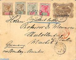 Seychelles 1897 Cover 18c, Uprated To Germany, Postal History, Various - Lighthouses & Safety At Sea - Faros