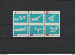 RDA 1962 NATATION Yvert 620-625, Michel 907-912 NEUF** MNH Cote 4,50 Euros - Unused Stamps