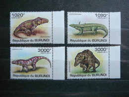 Dinosaurs Dinosaurier Dinosaures # Burundi 2011 MNH #2 Prehistorics - Prehistóricos