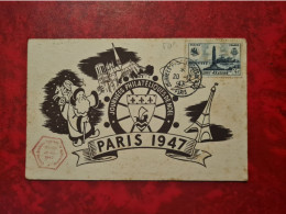 LETTRE PARIS 1947 JOURNEES PHILATELIQUES DE NOEL - Andere & Zonder Classificatie