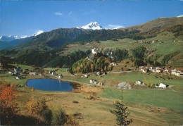 11467068 Tarasp Schloss Mit Fontana Und Sparsels See Tarasp - Autres & Non Classés