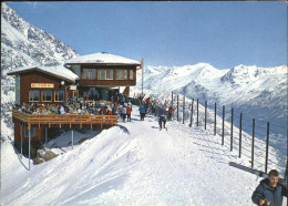 11466943 Saas-Fee Bergsteigerheim Restaurant Laengfluh Terrasse Alpenpanorama Wi - Sonstige & Ohne Zuordnung