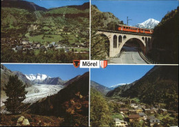 11466908 Moerel Panorama Mit Riederalp Furka Oberalp Bahn Eisenbahnbruecke Alets - Sonstige & Ohne Zuordnung