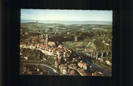 11466804 Fribourg FR Cathedrale Pont Saane Vue Aerienne Fribourg - Altri & Non Classificati