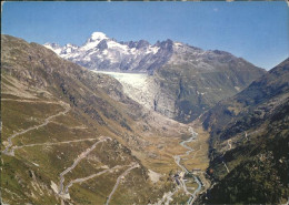 11464155 Gletsch Mit Grimsel-Furkastrasse U.Rhonegletscher Rhone - Other & Unclassified