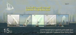 United Arab Emirates 2012 UAE, The 22nd Al Gaffal Dhow Sailing Race Stamps Sheet MNH + FREE GIFT - Sailing