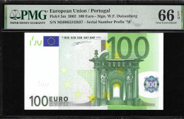 NOTA - PORTUGAL - 100 EUROS - Pick 5m - 2002  -  PMG 66 EPQ - 100 Euro