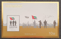 UAE 2015 United Arab Emirates, Commemoration Day Stamp Souvenir Sheet MNH - Verenigde Arabische Emiraten