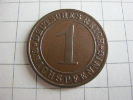 Germany 1 Reichspfennig 1935 F - 1 Renten- & 1 Reichspfennig