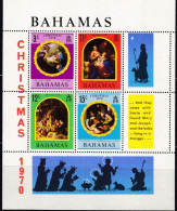 Bahamas 1970, 314/17 Block 3,  MNH **, Weihnachten: Gemälde. - Bahamas (1973-...)