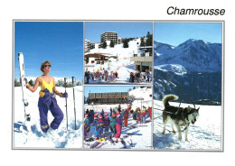 (RECTO / VERSO) CHAMROUSSE - MULTIVUES - Photos Ch. BAILE - CPM GF VOYAGEE - Chamrousse