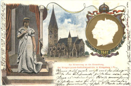 Königsberg - Einweihung Königin Gedächtniskirche - Privatganzsache - Litho - Ostpreussen