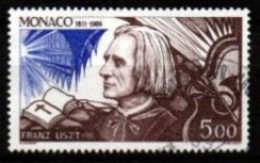 MONACO    -  1986 .   Y&T N° 1548 Oblitéré .   Franz Liszt - Gebraucht