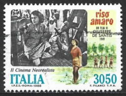 Italy 1988. Scott #1754 (U) Italian Film And Director, Riso Amaro, 1949 Giuseppe DeSantis - 1981-90: Afgestempeld