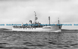 R077641 R. M. V. Scillonian Leaving Scilly. F. E. Gibson. RP - World