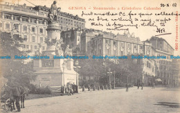 R077643 Genova. Monumento A Cristoforo Colombo. 1903 - World