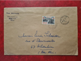 LETTRE REIMS ENTETE PIERRE BERTRAND TIMBRE VICTOIRE DE LA MARNE TAXIS 1964 - Altri & Non Classificati