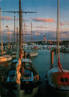 72995654 Hoernum Sylt Hafen In Der Daemmerung Mit Leuchtturm  Hoernum Sylt - Autres & Non Classés