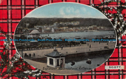 R077945 Esplanade And Bandstand. Rothesay. Scott. Tartan Series. British Manufac - Monde