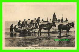 CAYEUX-sur-MER (80) - RETOUR DE LA PĈHE - ANIMÉE DE PRSONNAGES - CIRCULÉE 1909 - EDITION GALERIE MODERNES - - Cayeux Sur Mer