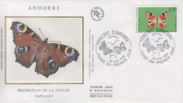 Enveloppe  FDC  1er  Jour  ANDORRE   ANDORRA    Protection  De  La  Faune  :  PAPILLON    1993 - FDC