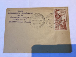 Voyage Président République - Saint-Louis Sénégal 1947 AOF + Griffe Bamako Mali Soudan Français - Covers & Documents