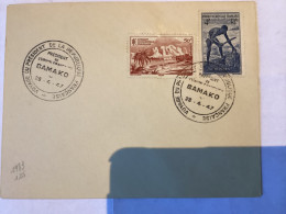 Voyage Président République - Bamako Mali 1947 - Covers & Documents