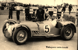 24heures Du Mans * Carte Photo * Voiture De Course TALBOT LAGO Pilote Automobile Louis ROSIER * Circuit Course 24H - Le Mans