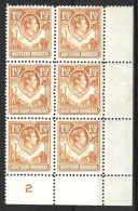 NORTHERN RHODESIA....KING GEORGE VI...(1936-52.)...MARGINAL BLOCK.....SG30...DISCRIPTION BELOW....MNH.. - Noord-Rhodesië (...-1963)