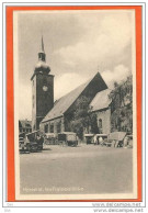 DK143_*   HORSENS VOR FRELSENS KIRKE With STREET SELLERS And OLD CARS * PRIVAT STEMPEL - Dänemark