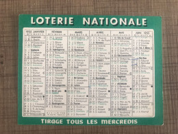Calendrier Loterie Nationale 1955 - Kleinformat : 1941-60